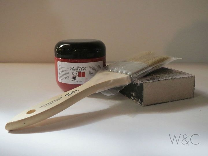 reforma de bloco de faca de pintura de drywall, Materiais necess rios lata de 8 on as de tinta para drywall uma escova de cerdas naturais e uma esponja de lixar