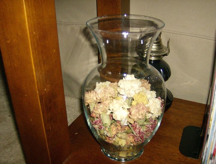 dried flower arrangements, crafts, home decor, Flower petals
