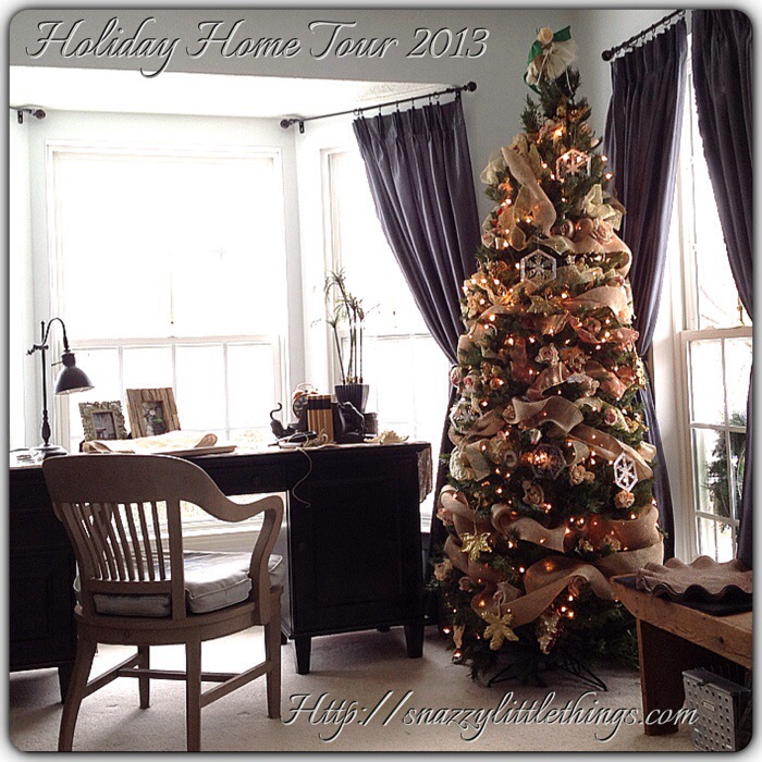 my 2013 holiday virtual open house, seasonal holiday d cor, My office has a second tree and serves as a workstation for all of my holiday projects