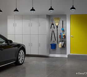 garage storage and organizing ideas, garages, organizing, storage ideas, Shown in Stone Grey these cabinets are engineered for simple DIY assembly with basic household tools no experience needed They are designed specifically for the garage environment and made of durable materials providing long lasting use