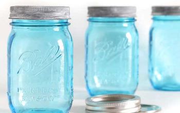 How to Age New Blue Mason Jars Lids