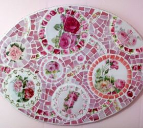 shabby chic rose mosaics, home decor, shabby chic, Rose Mosaic Kitchen Backsplash