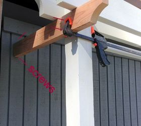 easy garden trellis, diy, outdoor living, woodworking projects, attach to garage with 2x4 s to support the trellis