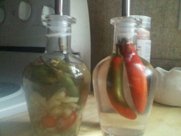 vinager w peppers from my garden, gardening