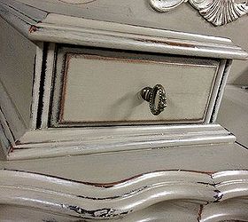 the joy of rescuing furniture, painted furniture, Close up of curvy top