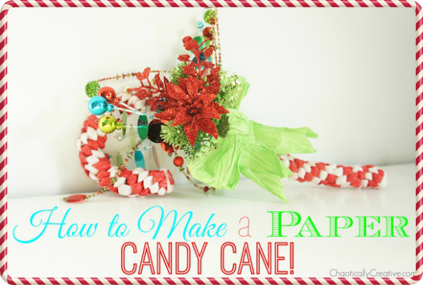 how to make a paper candy cane, crafts, seasonal holiday decor, How to make a paper candy cane