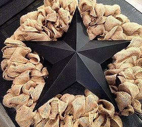 burlap star wreath, crafts, wreaths