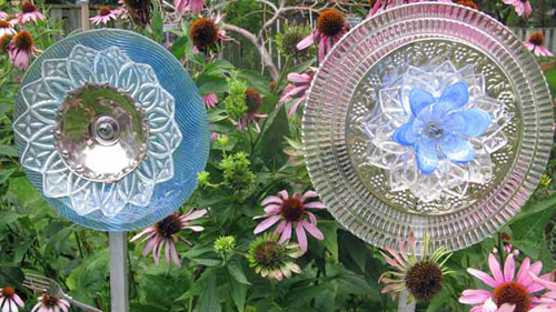 The Secret To Making Garden Art Flowers From Dishes | Hometalk The Secret To Making Garden Art Flowers From Dishes | Hometalk