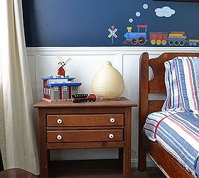 boys train bedroom, bedroom ideas, home decor, Salvation Army side table