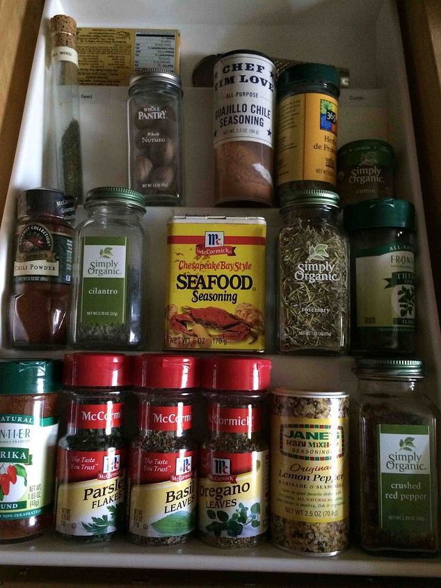 organizing accessories for kitchen, kitchen design, organizing, Drawer organizer for frequently used spices herbs