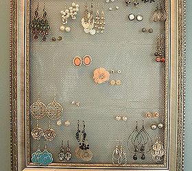 diy earring holder display, cleaning tips, crafts, Earring Holder Display