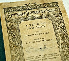 industrial vintage and antique finds a fresh look, repurposing upcycling, Antique copy of A Tale of Two Cities by Charles Dickens
