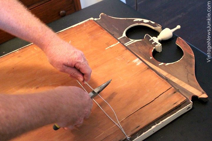 upcycle an old vintage dresser mirror for your wall, painted furniture, repurposing upcycling