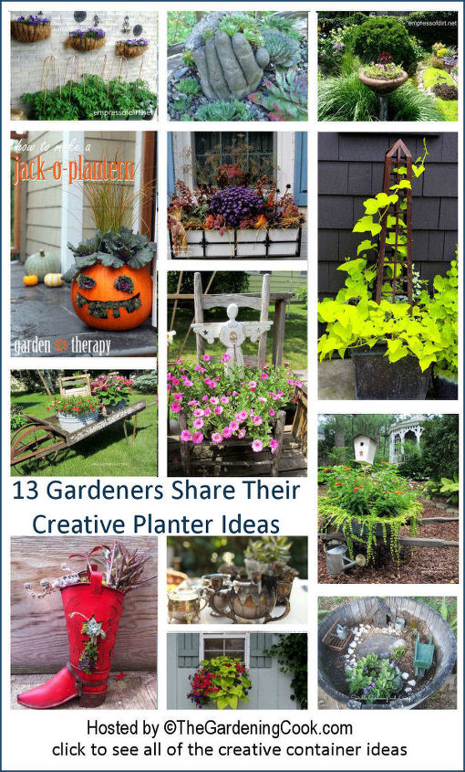 13 creative gardeners share 13 creative planters, container gardening, gardening, repurposing upcycling, succulents