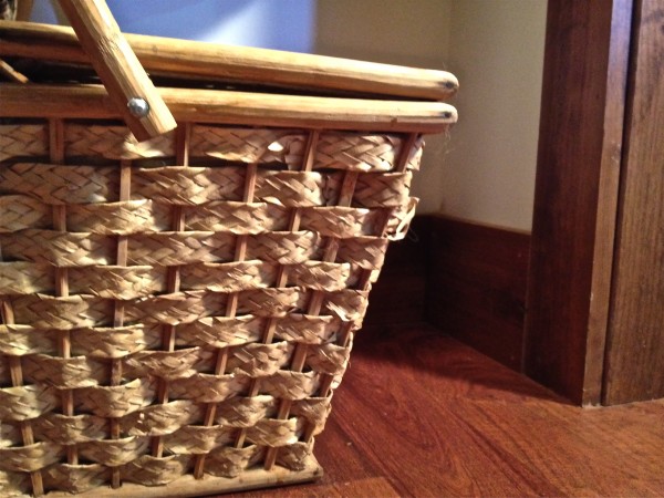 tips to organize your pantry, closet, organizing, Wicker picnic baskets hold the ugly