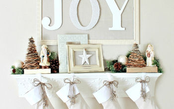 "JOY" Christmas Mantel 2012