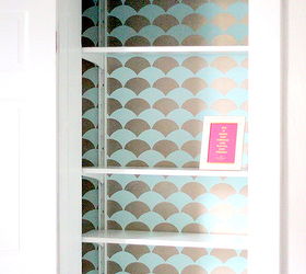 cutting edge stencils giveaways of the week, home decor, Cutting Edge Stencils Fischscale Allover designed closet