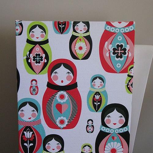 make your own wall art using tea towels or fabric, crafts, repurposing upcycling, Babushka dolls tea towel over box canvas cost approx 15 dollars all up
