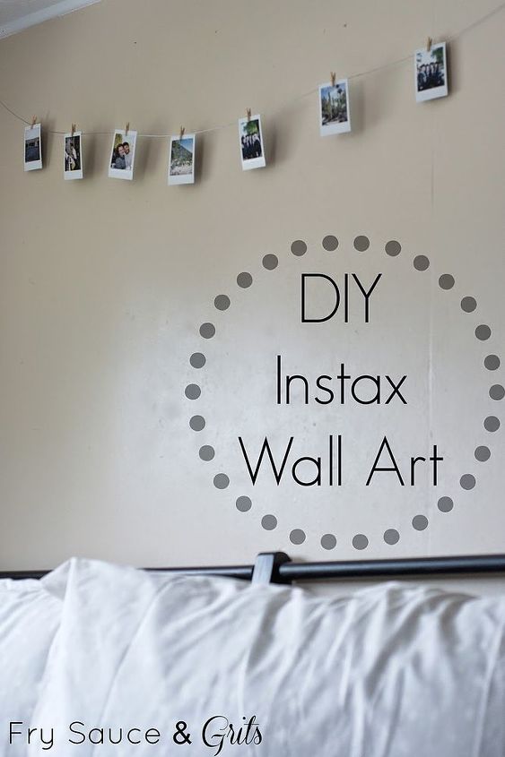 diy instax wall art, crafts, home decor, wall decor