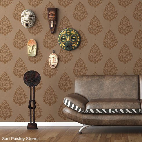 home decor trend stencil the glamour of india, home decor, painting