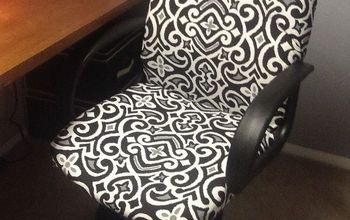 Office chair goes from blah and boring to new and classy!