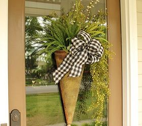 a step by step guide to making an arrangement for your front door, crafts, wreaths, And are ready to hang it on your front door