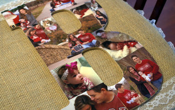 DIY Wooden Letter Photo Collage