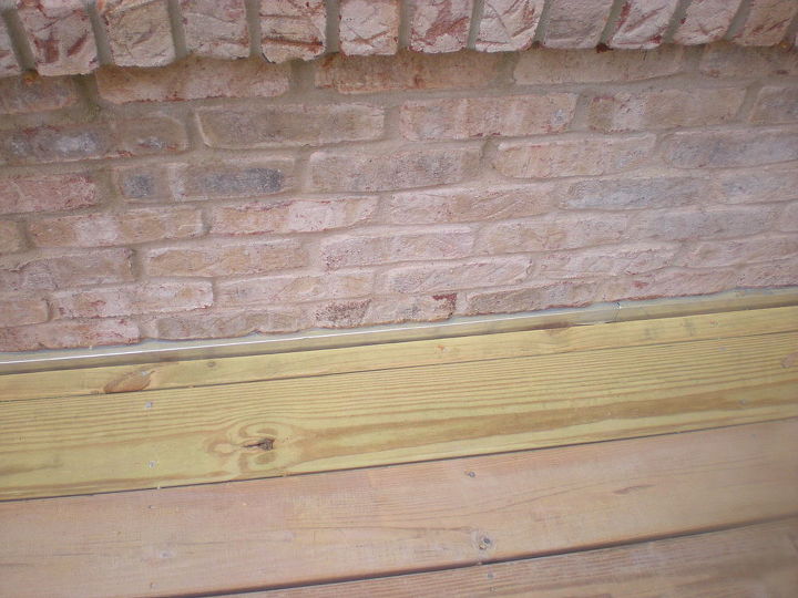 install deck rails and wall flashing, decks, importance of installing flashing BEFORE deck boards are put in
