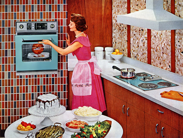 a new kitchen inspired by an ad from 1959, home decor, kitchen design, The inspiration ad