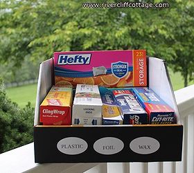 pantry organization using sam s club boxes, closet, organizing, Here ya go I m slipping this in the cabinet just as soon as I finish this post