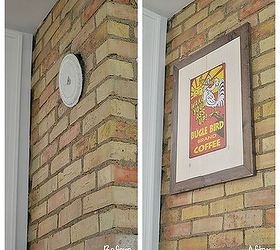 how to make a frame for a vintage tin sign, crafts, home decor, woodworking projects, The lazy way to fix a hole in the wall
