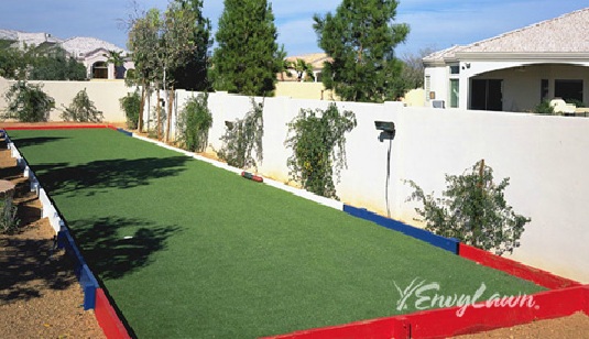 sporting fields, landscape, outdoor living, Artificial grass is great for Bocce ball and Croquet games in backyards