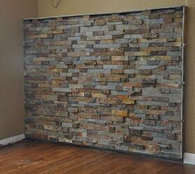 new wood stove location, concrete masonry, diy, home decor, woodworking projects, New wall with high thermal mass