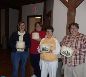 basket weaving class i took and basket i made 11 3 12, crafts, A few done two on left wrapped tight and the two on the right are done correct