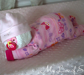 easy diy sleeping baby diaper cake, crafts, DIY Sleeping Baby Diaper Cake