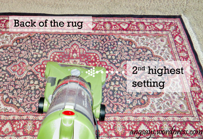 how to vacuum oriental rugs, cleaning tips, flooring, Vacuum the back to shake out deep dirt