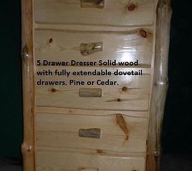 custom hand crafted log furniture, rustic furniture, woodworking projects, rustic dresser with log corners Solid wood with dovetail gliding drawers