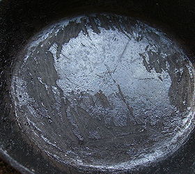 q how can i clean the crud off my cast iron skillet you can see that, cleaning tips