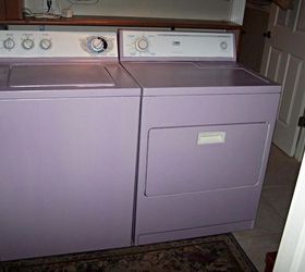 my purple washer dryer, appliances, painting