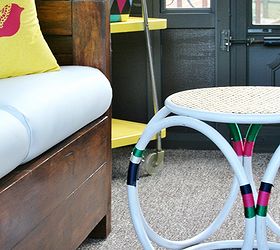 bentwood foot stool makeover, painted furniture