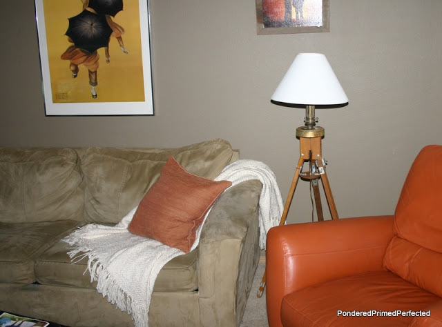 tripod floor lamp, home decor, lighting, Another After photo of the lamp