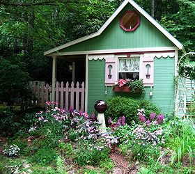 my potting shed aka crickhollow cottage, gardening, outdoor living, An early May view with pinks and astilbe