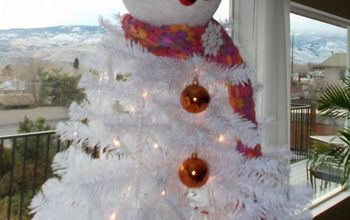 DIY Snowman Christmas Tree Topper