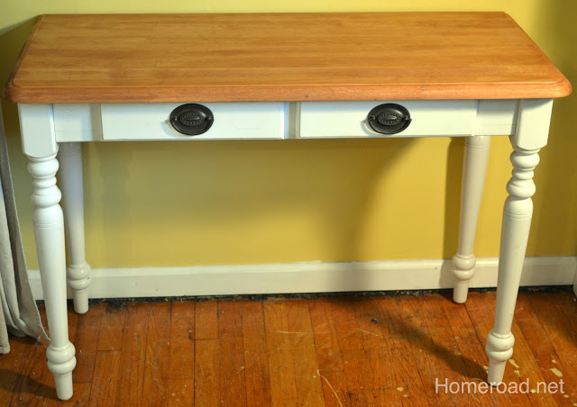 diy sewing table redo, painted furniture