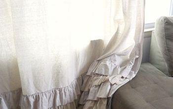 Ruffled Dropcloth Curtains