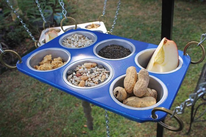 repurposed upcycled hillbilly bird feeders, repurposing upcycling, Repurposed Hillbilly Bird Feeders by GadgetSponge com