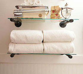 Industrial Shelf Solution for the Guest Bath (or any room!)