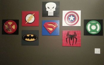 My son loves Superheroes - decorating the playroom