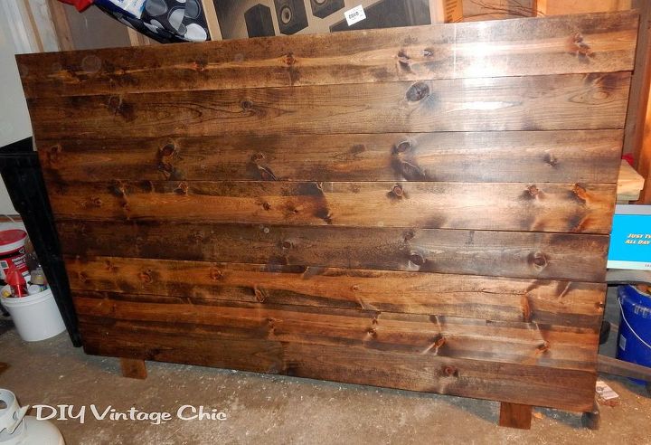 diy rustic headboard under 50, bedroom ideas, diy, home decor, painted furniture, rustic furniture, woodworking projects