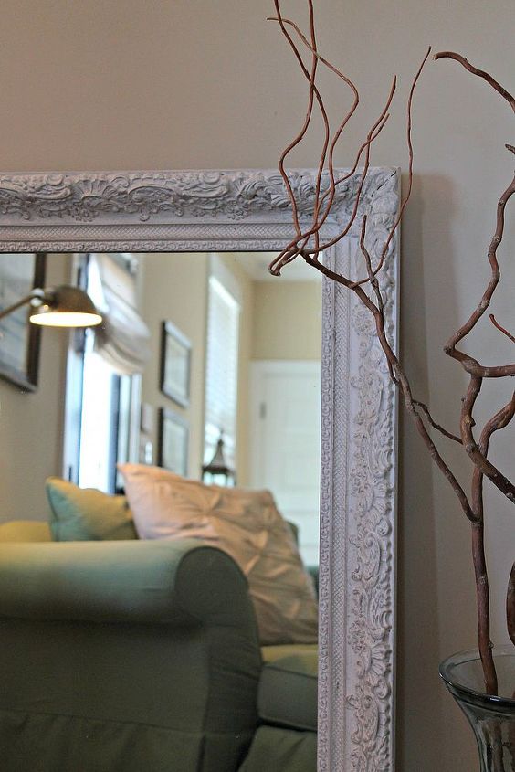 painted mirror, chalk paint, painting